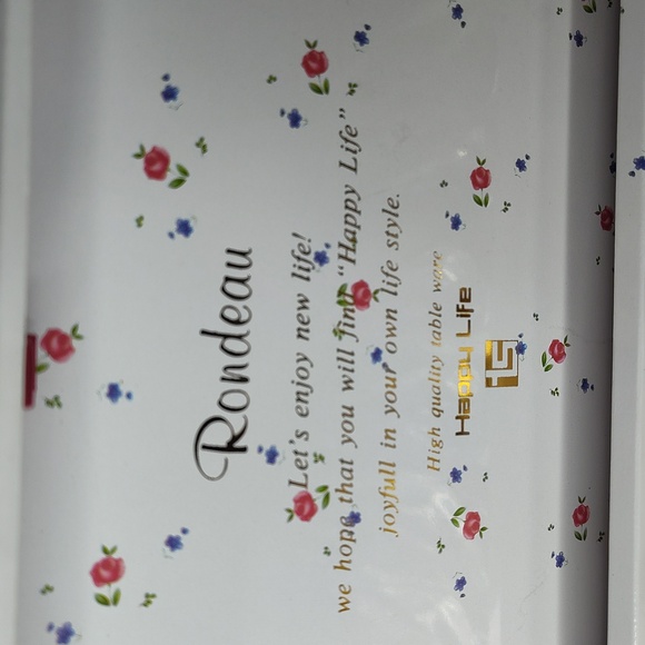 Rondeau Lot of 6 Tea Spoons Pretty Floral Handle Stainless Japan - Picture 3 of 8